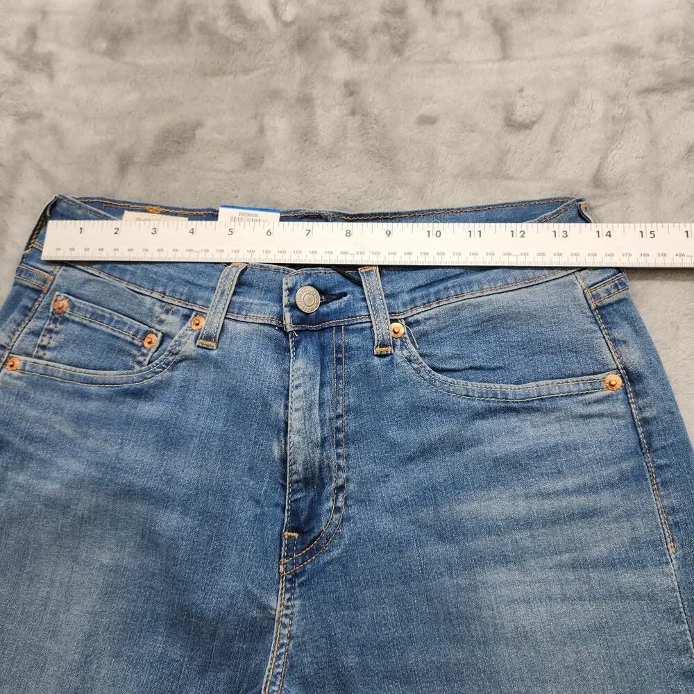 NEW Levi's Premium 505 Cool Cropped Jeans Mens W28 Stretch Denim Japan Exclusive
